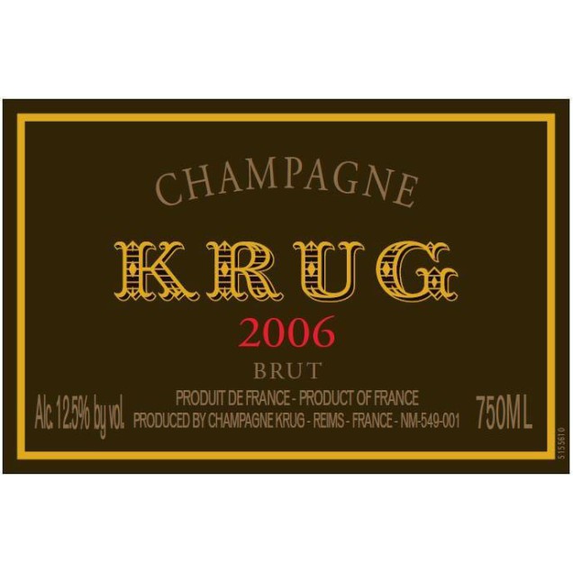 Champagne Krug Vintage 2006 Brut  