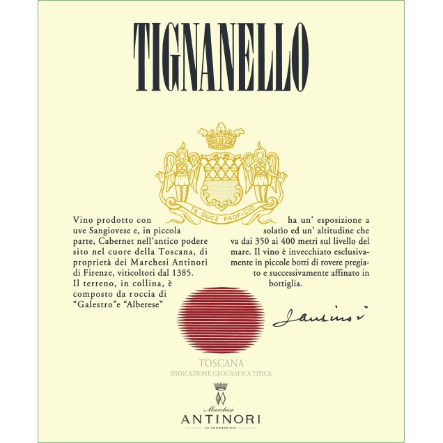 Marchesi Antinori Tignanello Toscana IGT 2019