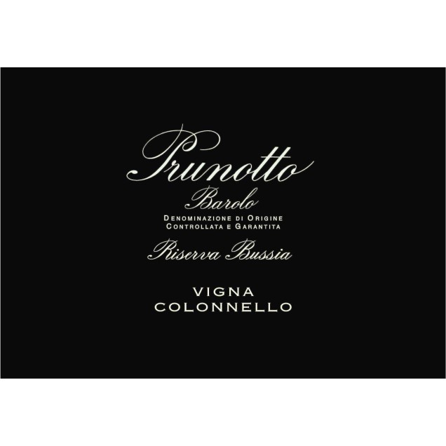 Prunotto Bussia Vigna Colonnello Barolo Riserva 2018