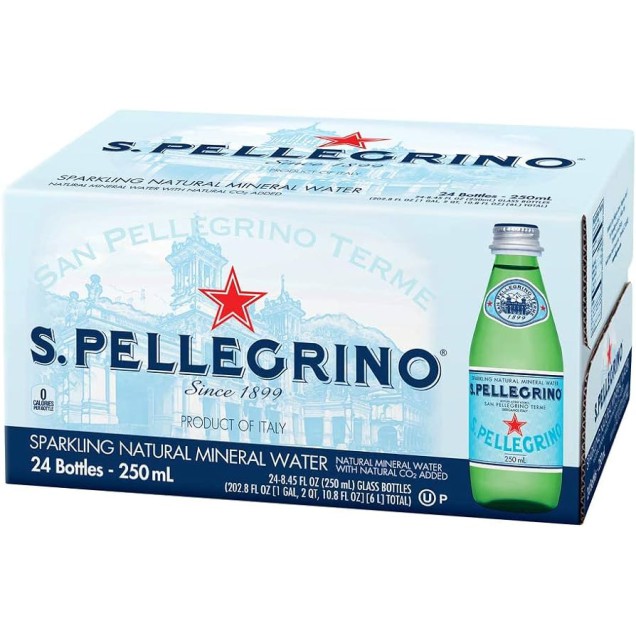 Água Mineral Natural Gaseificada S. Pellegrino – 250ml