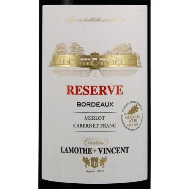 Bordeaux Château Lamothe Vincent Réserve 2020