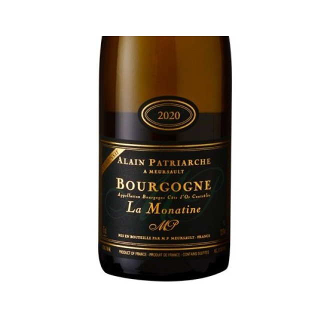 Bourgogne A.O.C  La Monatine 2020 Domaine Alain Patriarche "A Meursault"