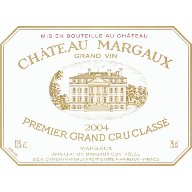 Chateau Margaux 1er Grand Cru Classé 2004 