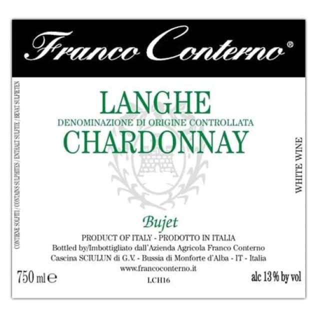 Langhe Chardonnay D.O.C “Bujet” 2020  Franco Conterno 