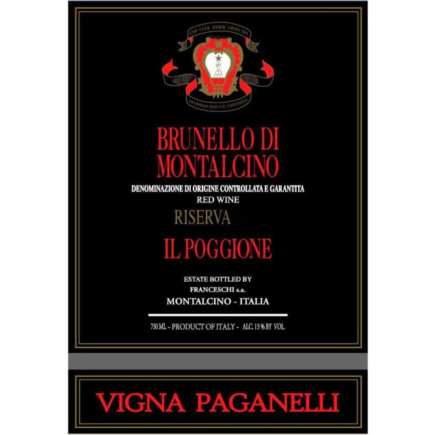 Brunello di Montalcino Riserva Vigna Paganelli 2016 