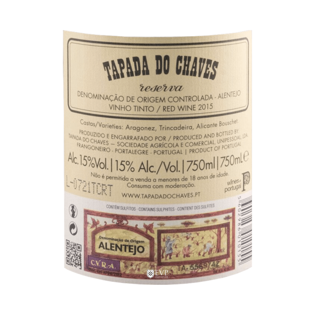 Tapada do Chaves Portalegre Reserva Tinto 2016