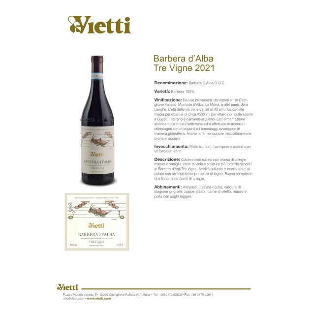 Barbera d’Alba Doc "Trevigne" 2021 Vietti